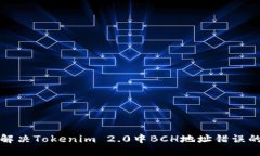 如何解决Tokenim 2.0中BCH地址错误的问题